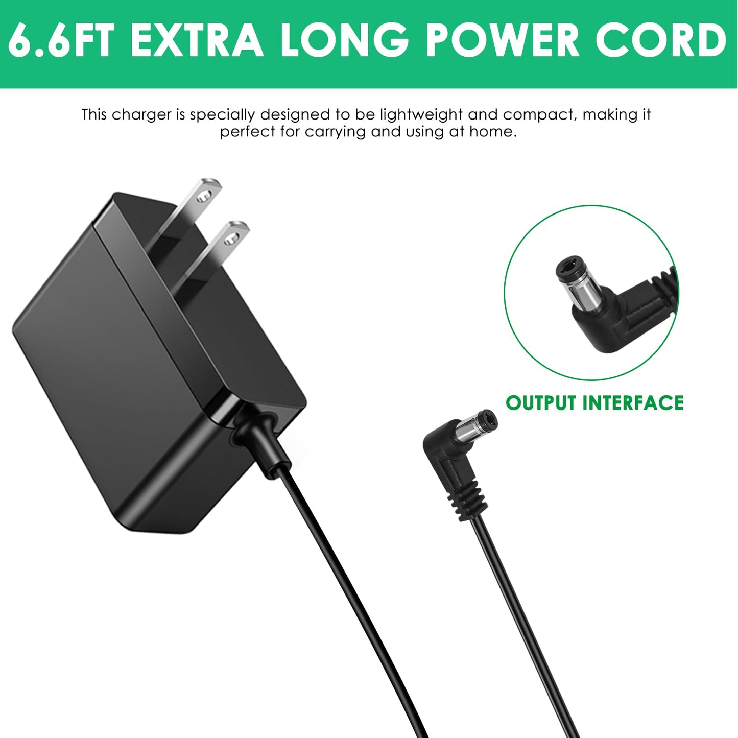 Mrgru 12V Replacement Charger Compatible with Aerogarden Harvest Elite Slime 360 100691, 100292, 100690,100693, 100694, 100695 Series All Modes Power Adapter Supply Part# 6wwpc01