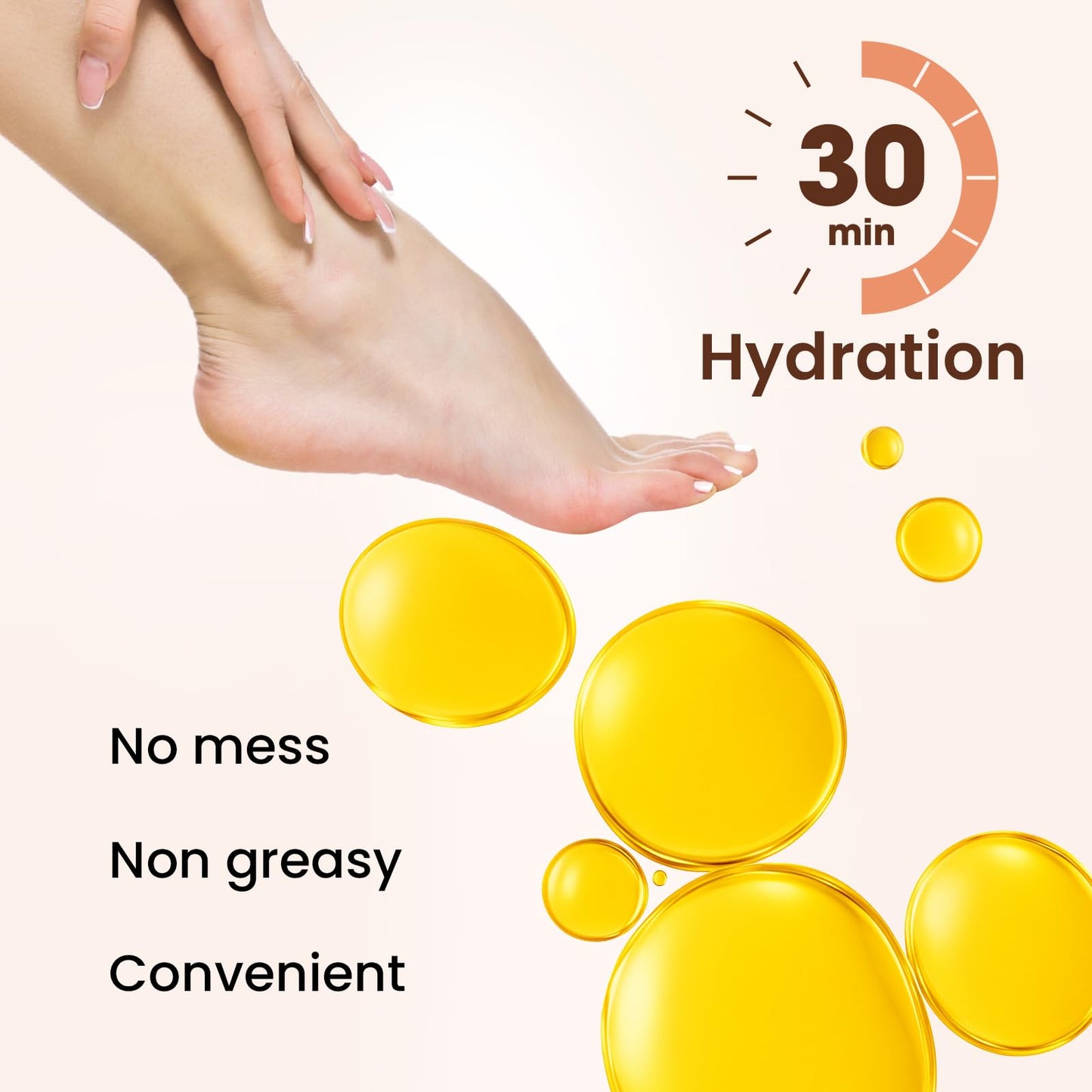 6 Pack Moisturizing Foot Mask for Dry Cracked Feet, Restoring & Hydrating Socks with Lavender, Shea Butter, Jojoba Oil & Vitamin E, Feet Mask for Women & Men Foot Care