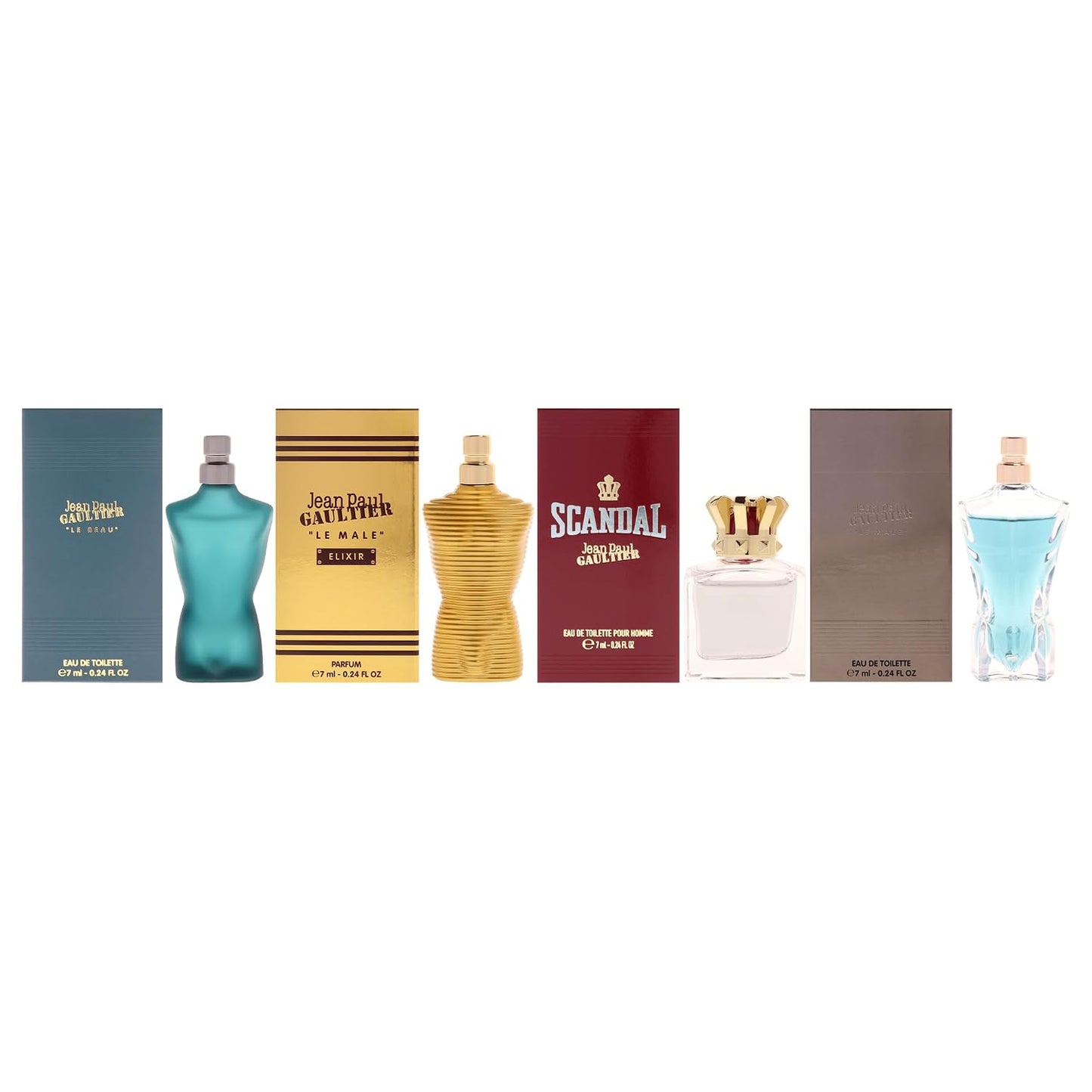 Jean Paul Gaultier Miniatures Set for Men - 4-Piece Fragrance Gift Set