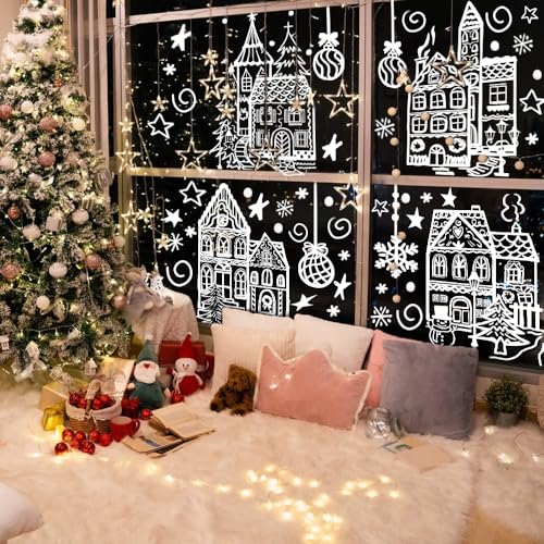Large Christmas Window Stickers - DIYDEC Double-Sided Clings