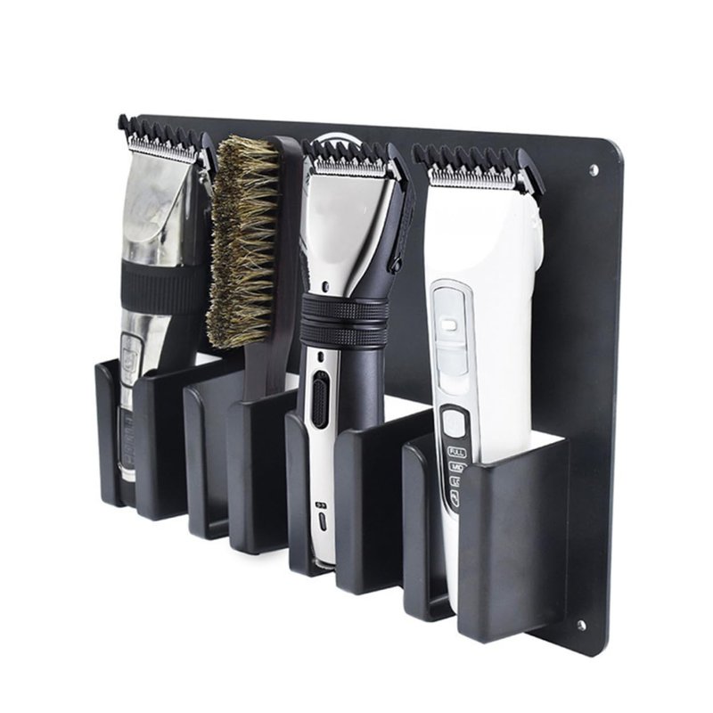 Angoily Hair Clipper Storage Case Electric Clipper Wall Bracket Holder for Stylist Tools