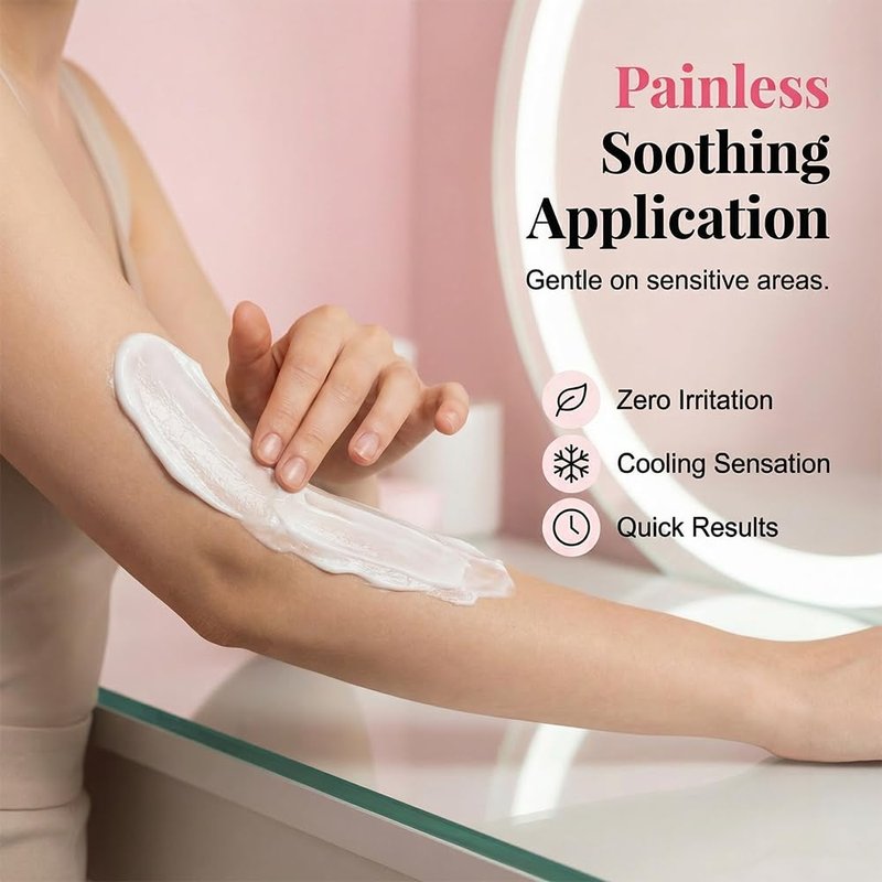 Painless Hair Removal Cream, 2026 New Upgrade Depilatory Cream, Gentle Intimate Hair Removal, Moisturizing Body Hair Removal for Men and Women (3, 300g)