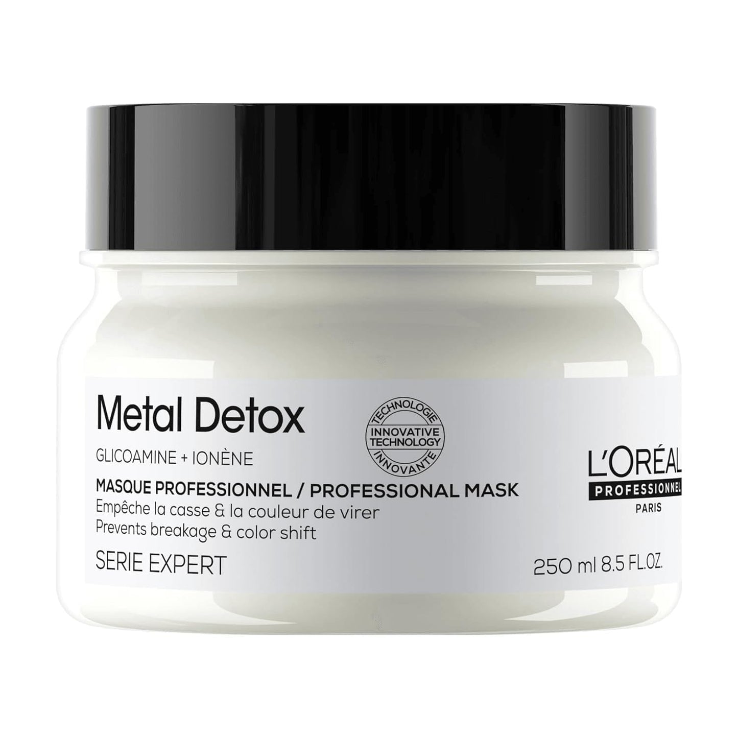 L’Oreal Professionnel Metal Detox Mask - Hydrating Hair Mask for Dull, Brittle Hair | Prevents Damage & Color Fading