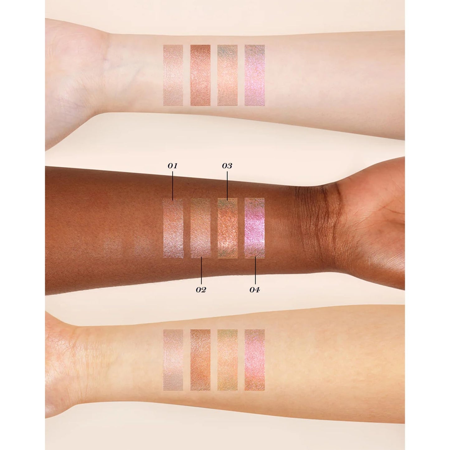 Flower Knows Midsummer Fairytales Liquid Highlighter&Eyeshadow,Silver Glitter Highlighter Makeup,Shimmer Face Illuminator,Blendable&Long-lasting face Highlighter for All Skin Tones(01 Moonlight Swing)