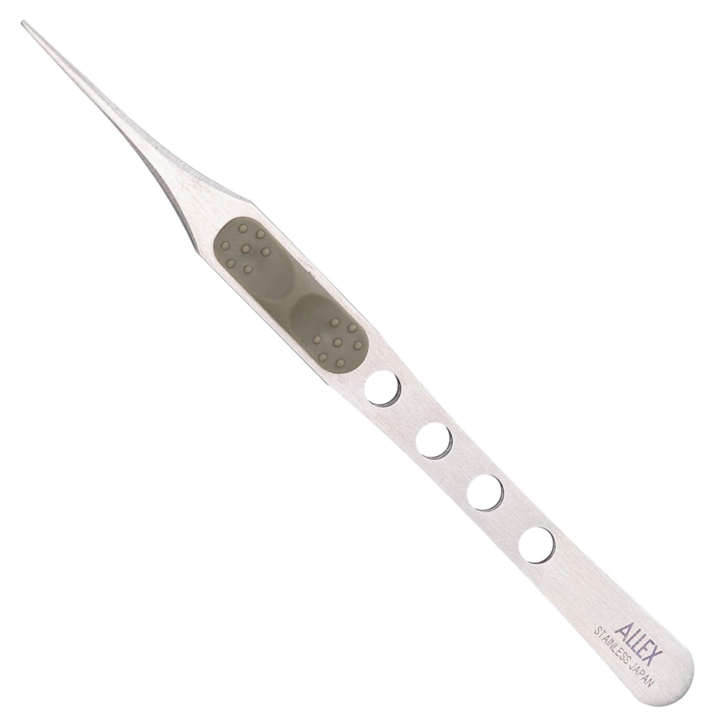 ALLEX Japanese Craft Tweezers Precision Fine Point Tips (Straight), Made in JAPAN, Pointy Tweezers for Crafting, Hobby, Jewelry Detail Work, Japanese Stainless Steel, Silver