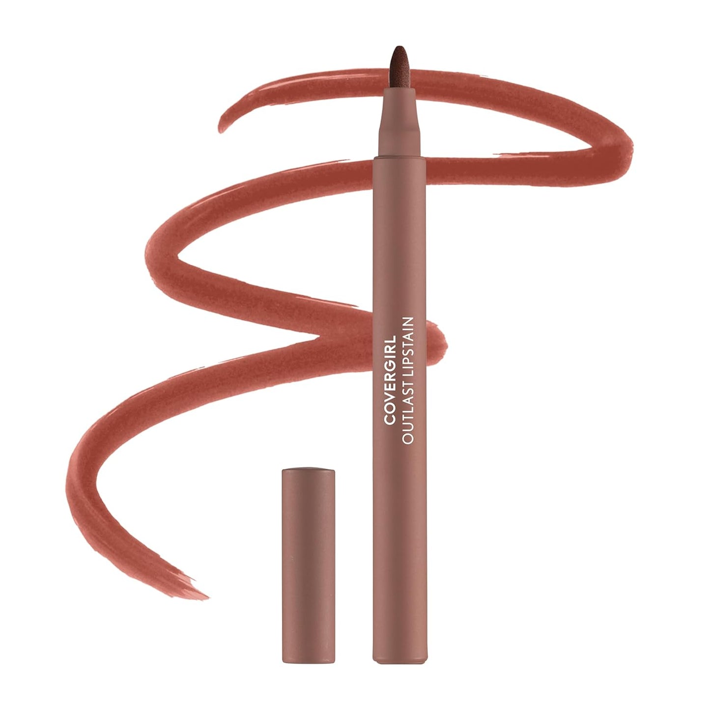 Covergirl Outlast Lipstain - Blushed Mauve, Smooth Application, Transfer-Proof | 0.06oz Vegan Formula