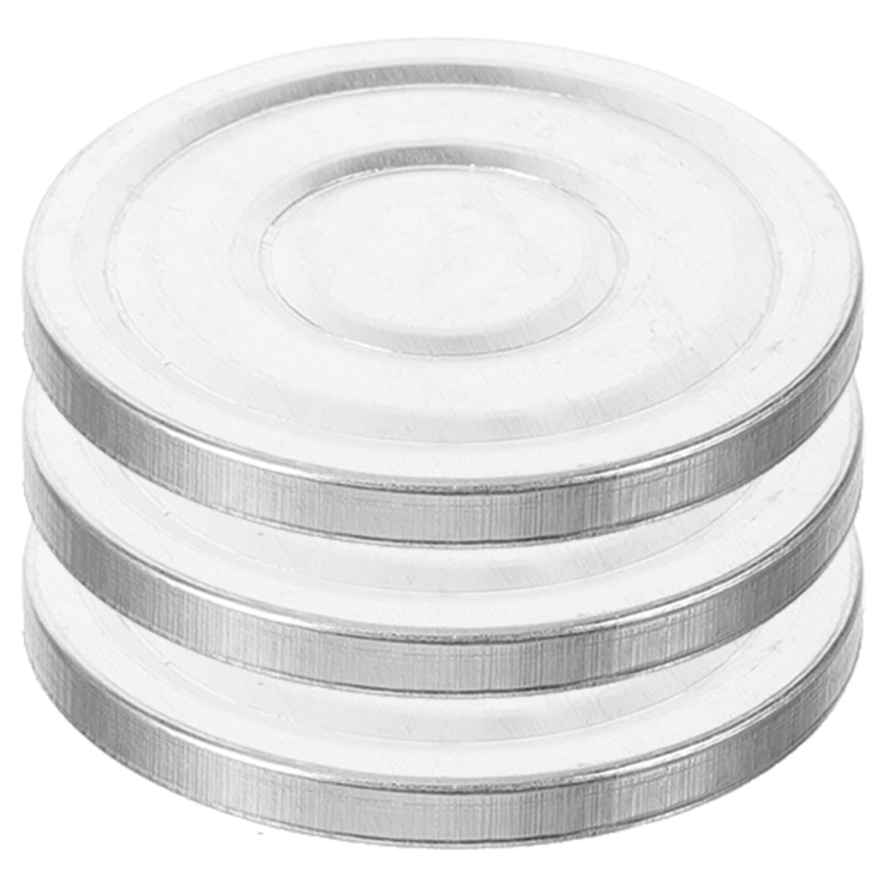 Aluminum Eyeshadow Pans - 3Pcs Round Metal Makeup Tins for Blush & Powder | 38mm DIY Cosmetic Storage