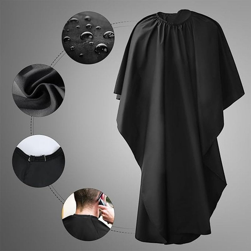 Unisex Salon Hair Cape for Men & Women - Adjustable Neckline, Waterproof Design, Professional Barber Supplies