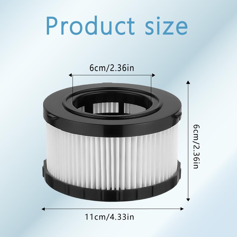 DC5151H Replacement HEPA Filter Compatible with dewelt DC5151H DC515 DCV517 Wet Dry Vacuum