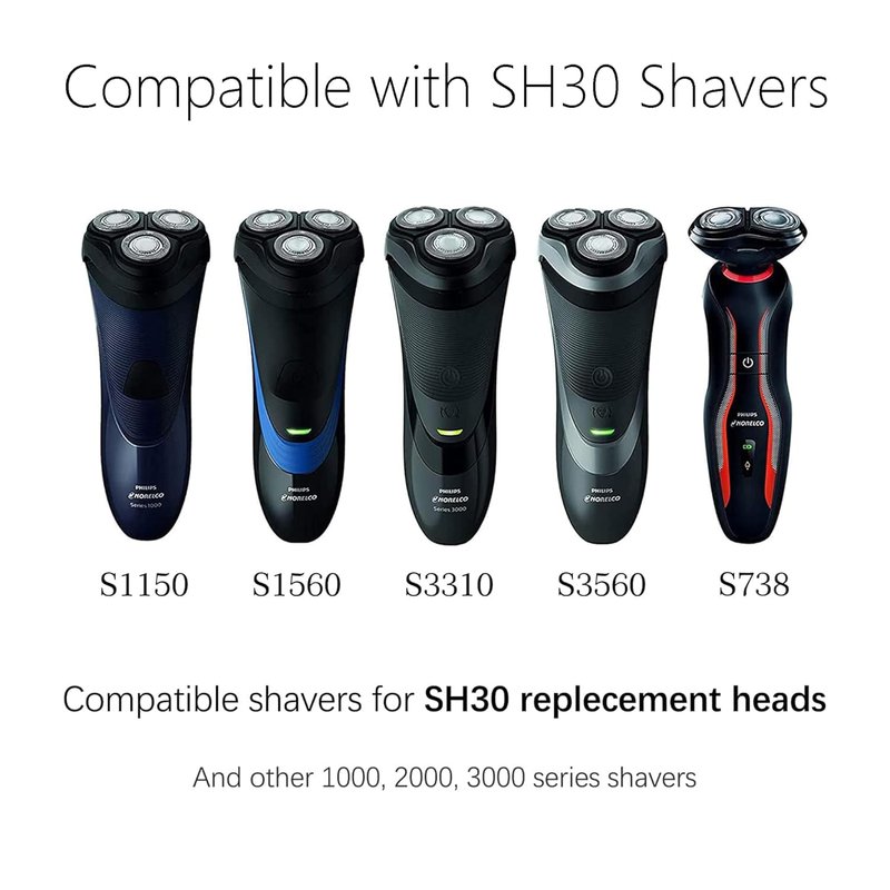 Upgrade HQ8 Replacement Blade for Philipss Norelcos S3000 Replacement Razor Blades Aquatec Shavers Electric Razor Blades Compatible with Shavers Series 3000, 2000, 1000 Replacement Blades