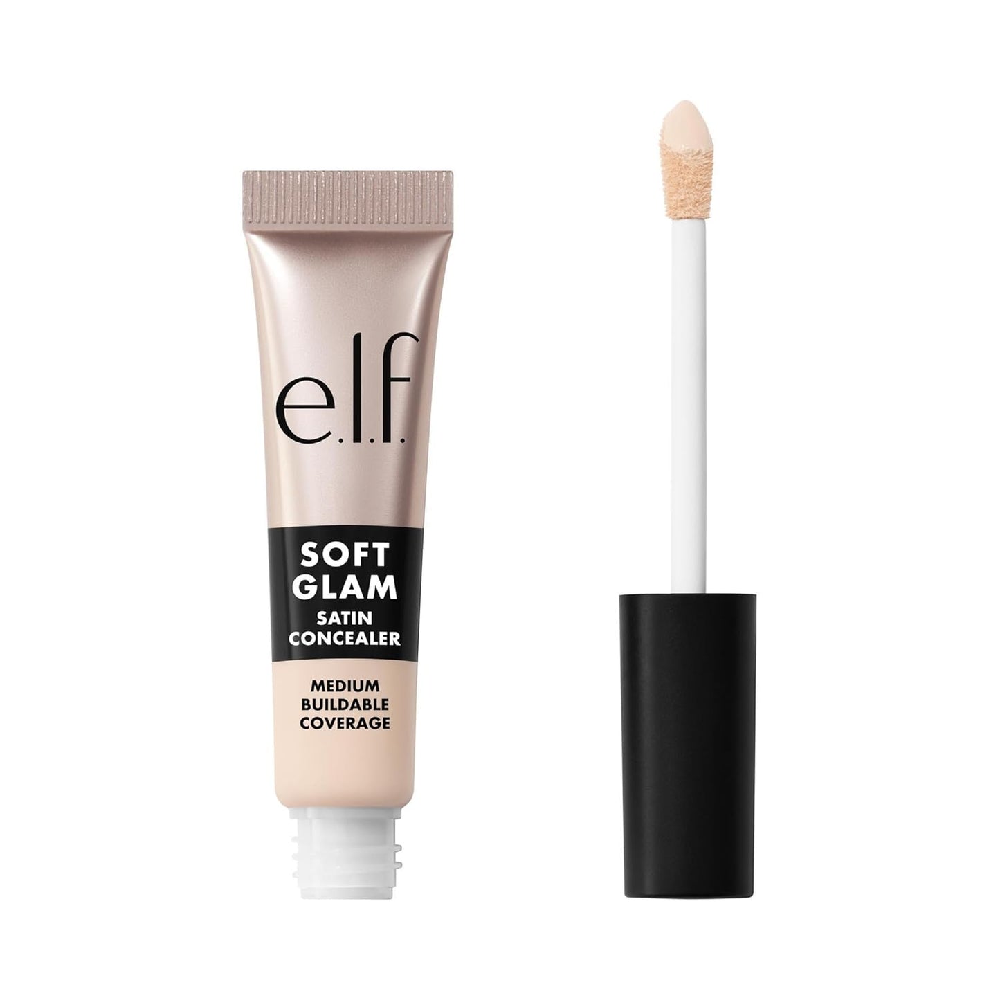 e.l.f. Soft Glam Satin Concealer - Medium Coverage, Crease-Resistant, Long-Lasting | 13 Fair Neutral