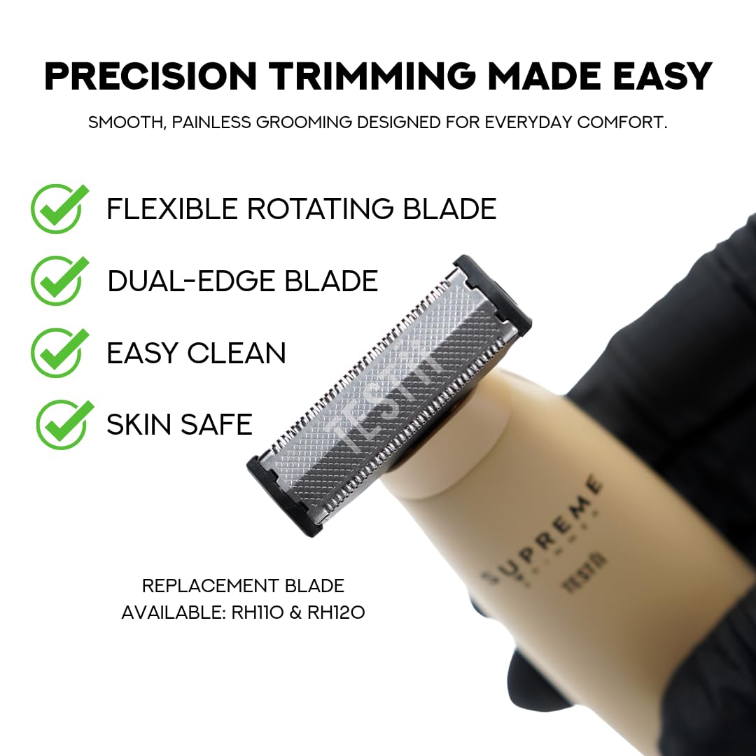 Supreme Trimmer Replacement Blade RH110 | for Testii STH120 Body Groin Bikini Trimmer | RH110