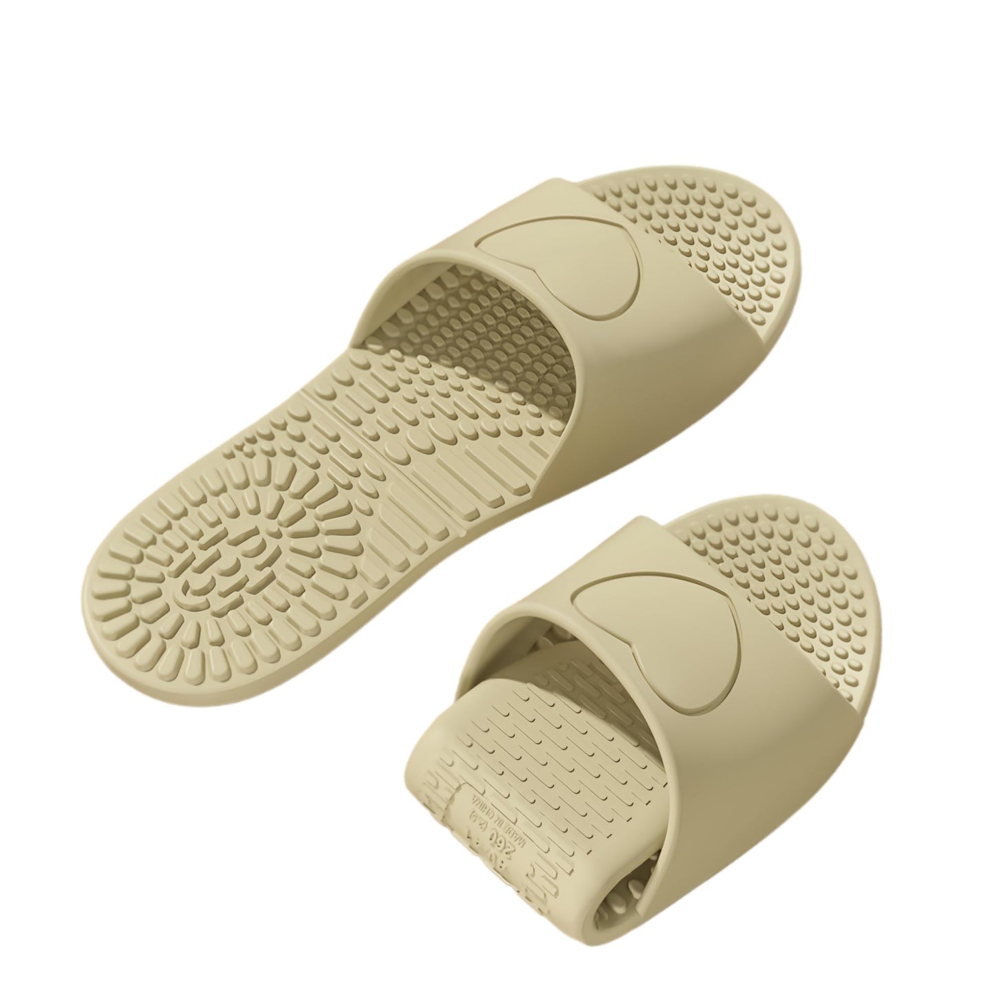 LUNASCULP Shower Shoes Travel Foldable Portable Non Slip Slippers for Hotel Guests Swimming Spa Unisex Men Women Lightweight EVA Bathroom Slides Quick Drying Water Resistant Footwear