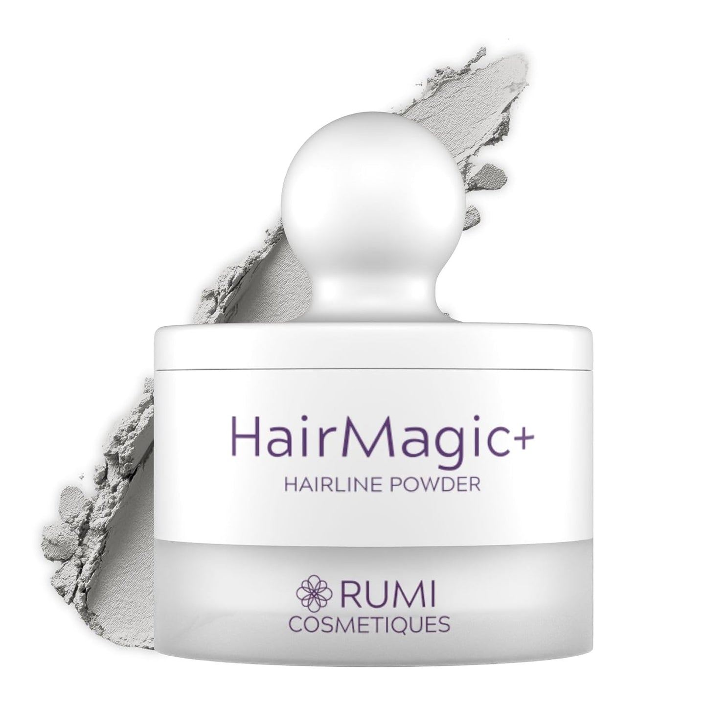 HairMagic+ Root Touch Up Powder - Instant Gray Coverage & Hairline Filler | Water-Resistant, Natural Finish with Argan Oil & Vitamin E (Dark Brown)