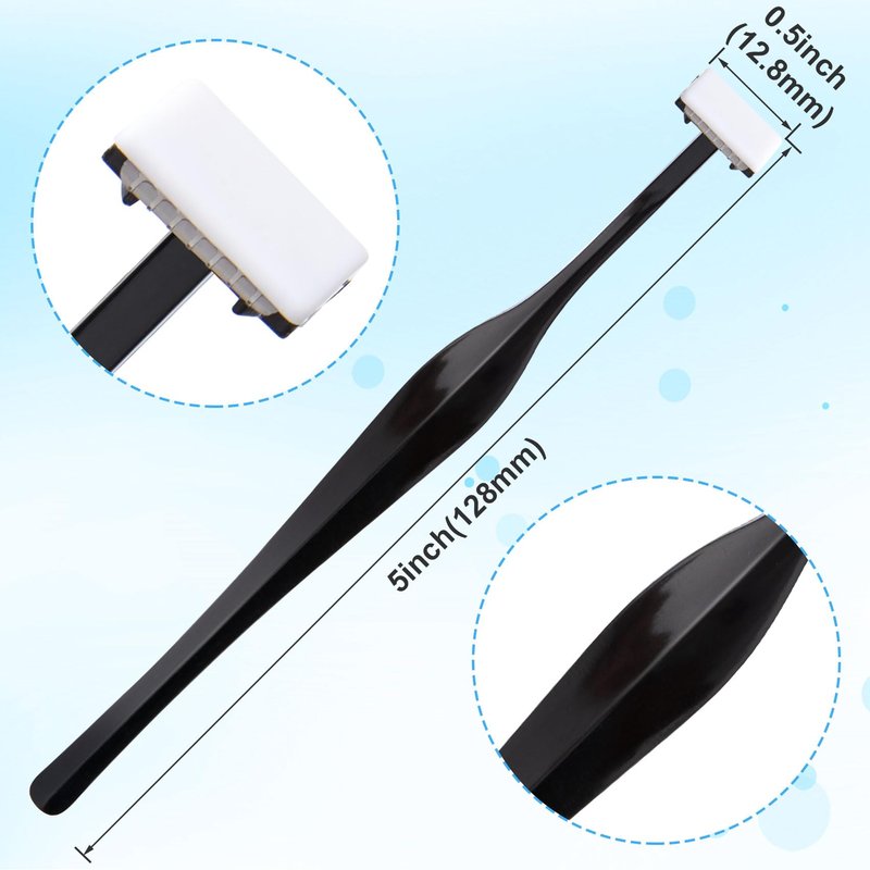 ANCIRS 24 Pack Eyebrow Trimmer Razors for Women Makeup, Facial T Shape Shaver Tool for Eye Brow, Stainless Steel Eyebrow Trimming Kit for Girls - Black