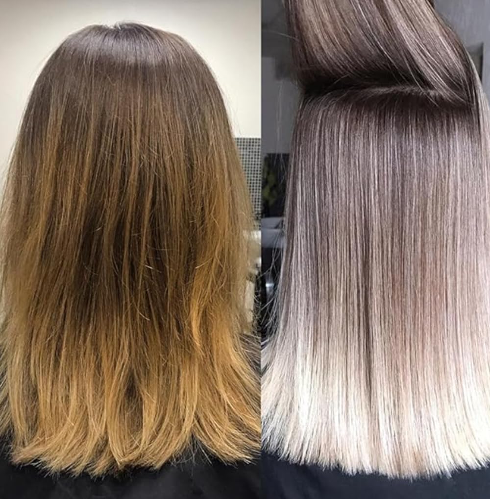 Blond Plex Anti-Yellow Professional Lightening System - 30 Volume Violet Developer for Charcoal Hair | 33.8oz/1L