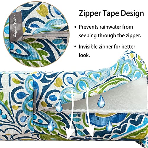 Magpie Fabrics Outdoor Bench Cushion Cover 42x18x3 Inch - Water & Fade Resistant