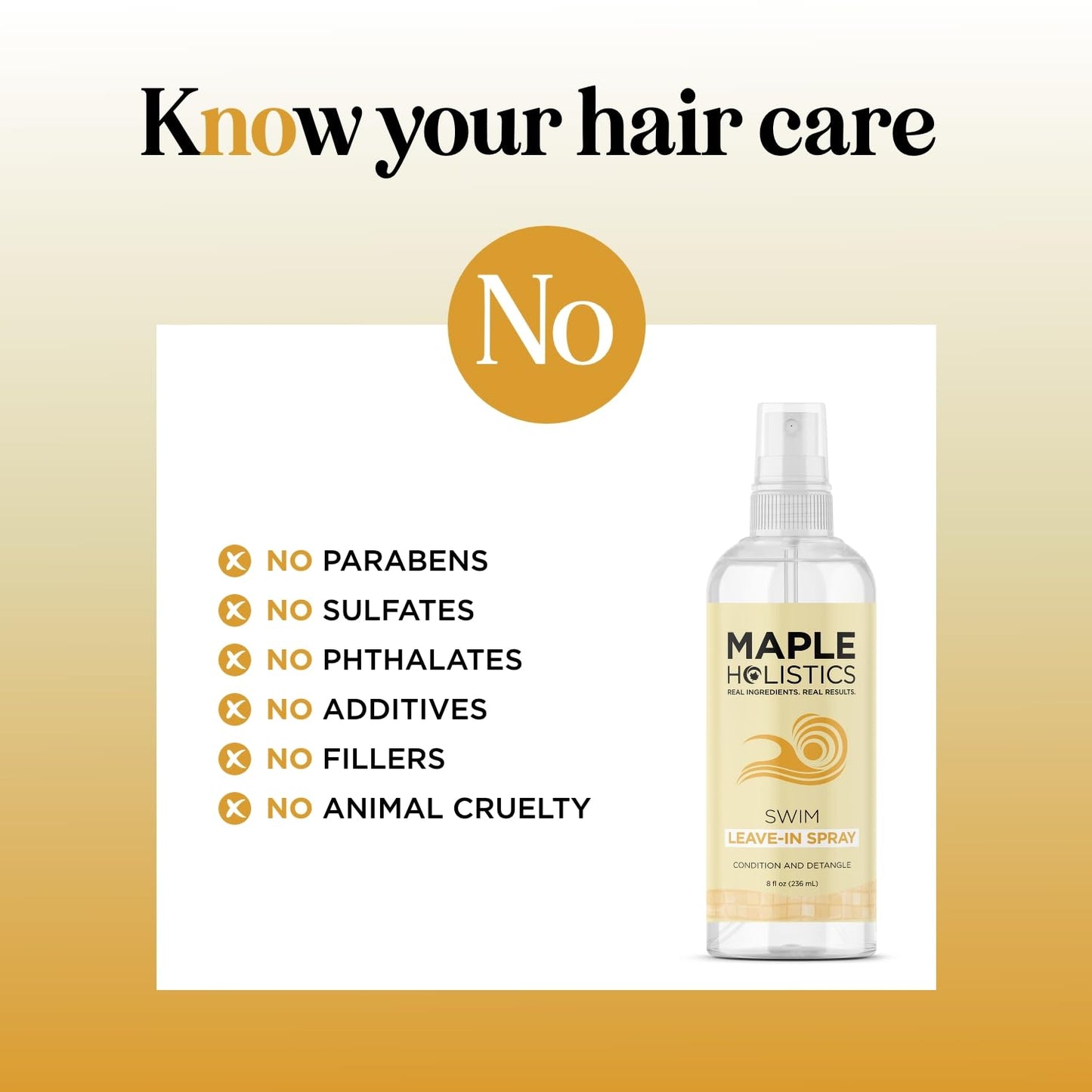 Swim Leave in Conditioner for Kids & Adults - Before & After Swim Hair Spray Helps Prevent Dryness Tangles Greening Color Fading & Frizz - Vegan Saltwater and Chlorine Hair Treatment (8 Fl Oz)