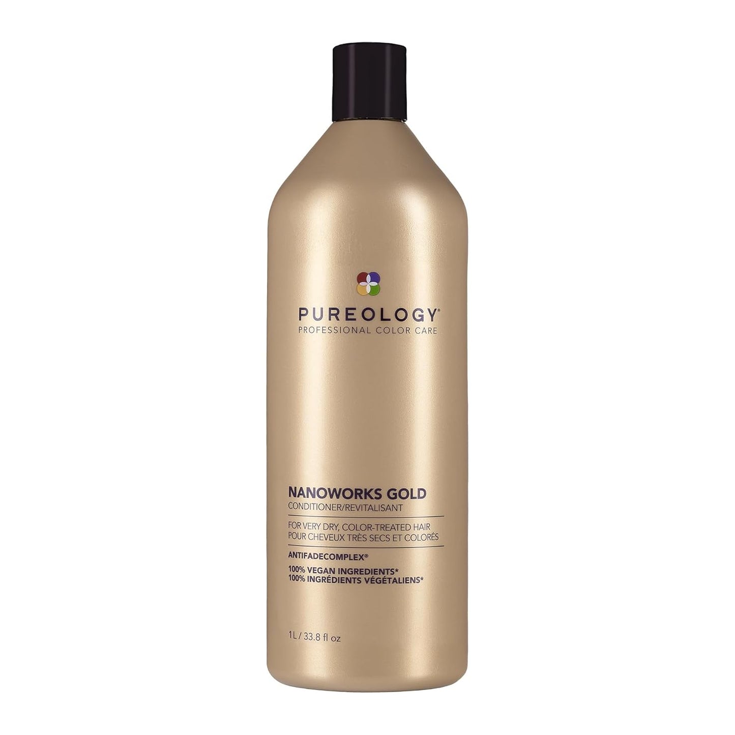 Pureology Nanoworks Gold Conditioner - Nourishing Formula for Dry, Color-Treated Hair | Sulfate-Free & Vegan