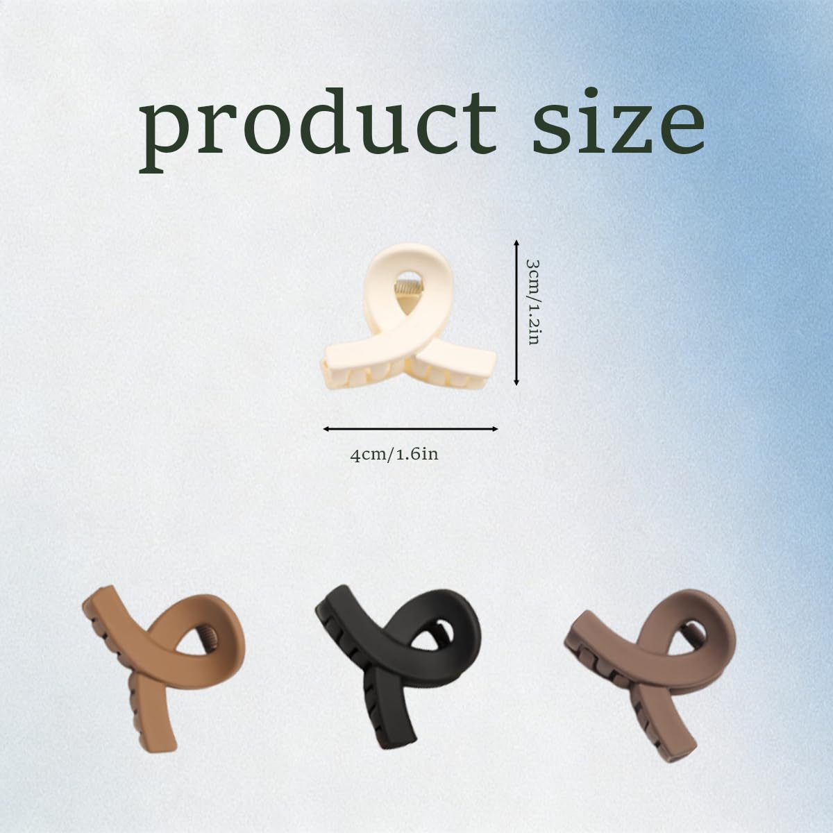 4 Pcs Small Matte Hair Claw Clips Strong Grip Non Slip Hair Accessories for Women No Damage for Thick and Thin Hair