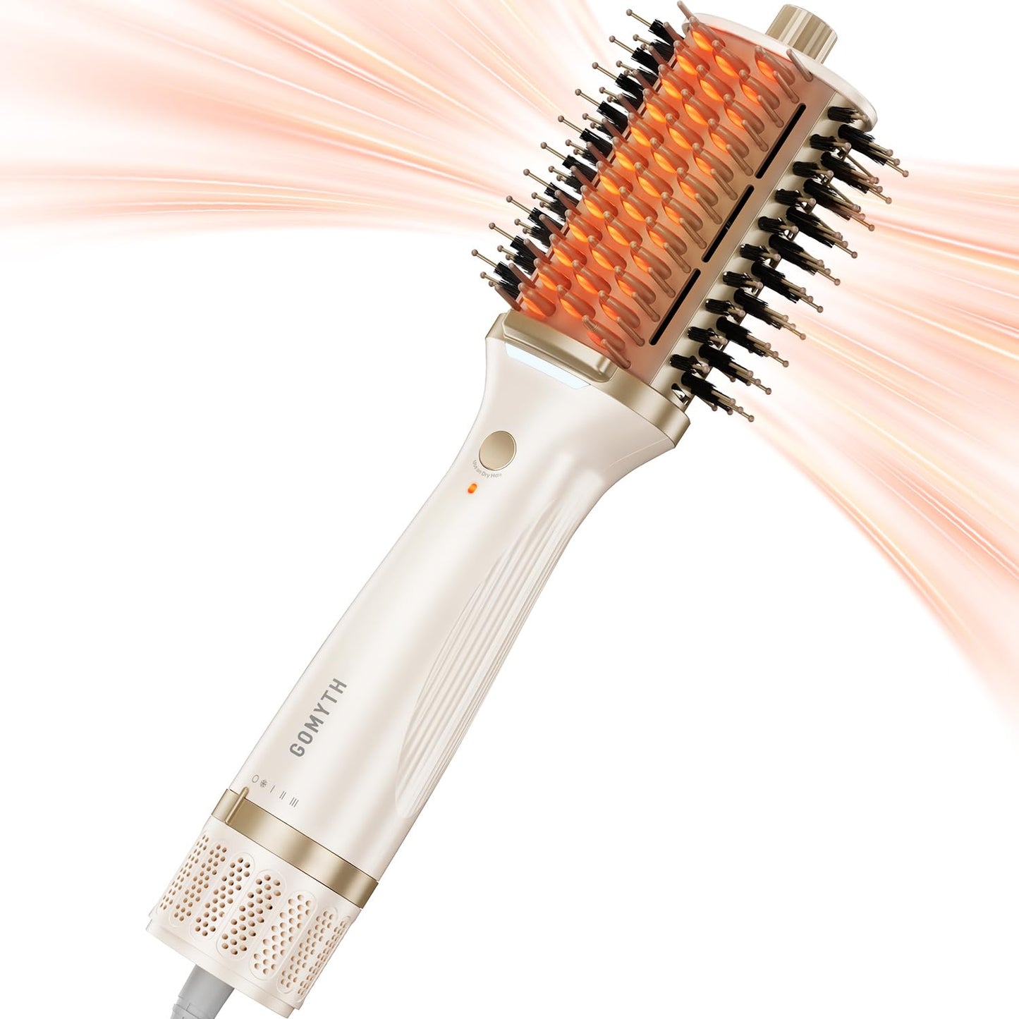 GOMYTH 5-in-1 Blow Dryer Brush with Heated Comb