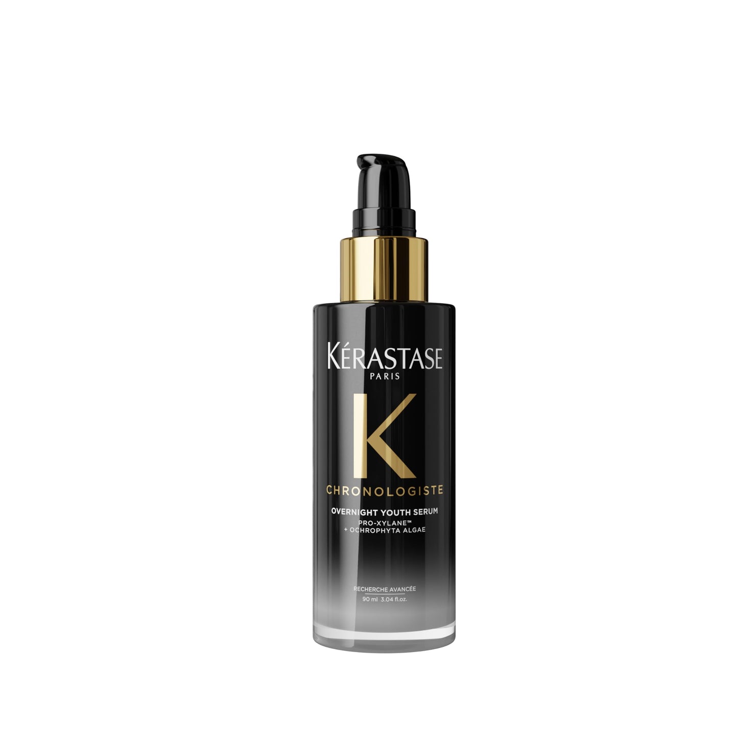 KÉRASTASE Chronologiste Overnight Youth Serum, Anti-Aging Night Serum, Infused with Hyaluronic Acid & Abyssine, Hydrates, Plumps & Restores Shine, 90ml