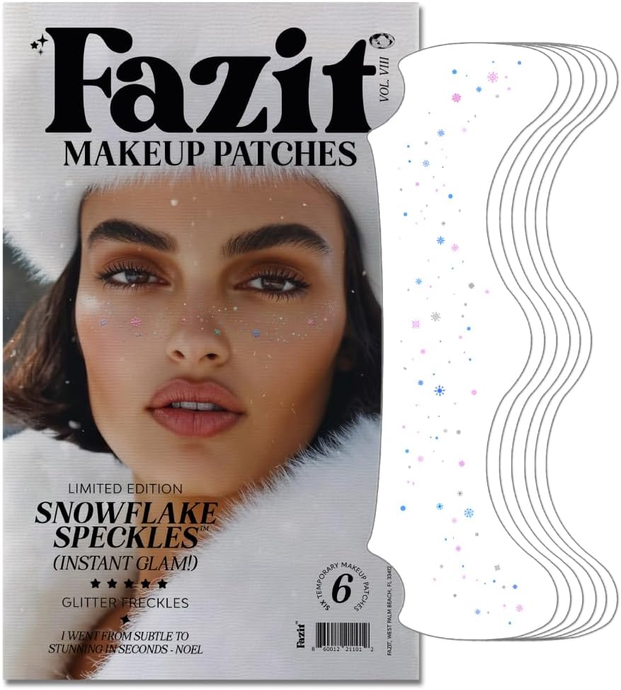 Soccer Face Stickers - Waterproof Glitter Makeup Patches for Game Day Glam | Red, Blue & Silver (6 Pack)