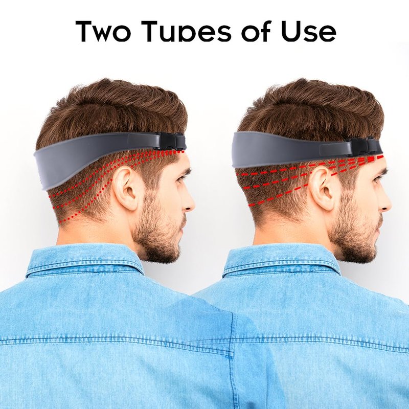 Adjustable Self Haircut Fade Tool, Hands-Free Hair Trimming Guide, Easy Use Tool Soft Portable, Self Haircut Kit for Men, Neckline Shaver Guide,DIY Self Haircut Tool