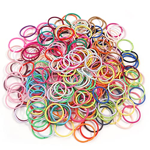 CÉLLOT 300pcs No Crease Hair Ties for Kids - 2.7cm Ponytail Holders