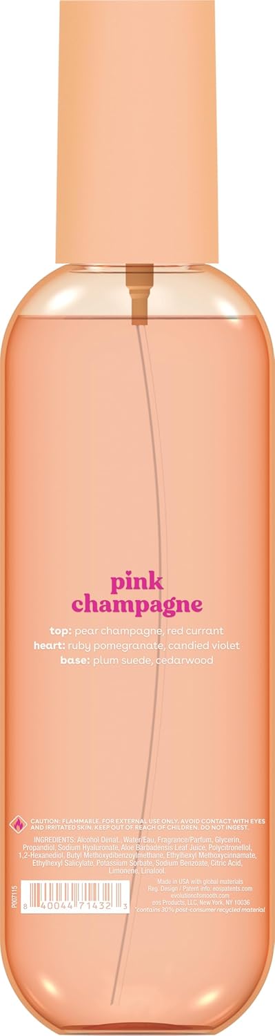 Cashmere Body Mist - Pink Champagne Scented Spray for Women | Moisturizing Formula with Hyaluronic Acid, 6 fl oz