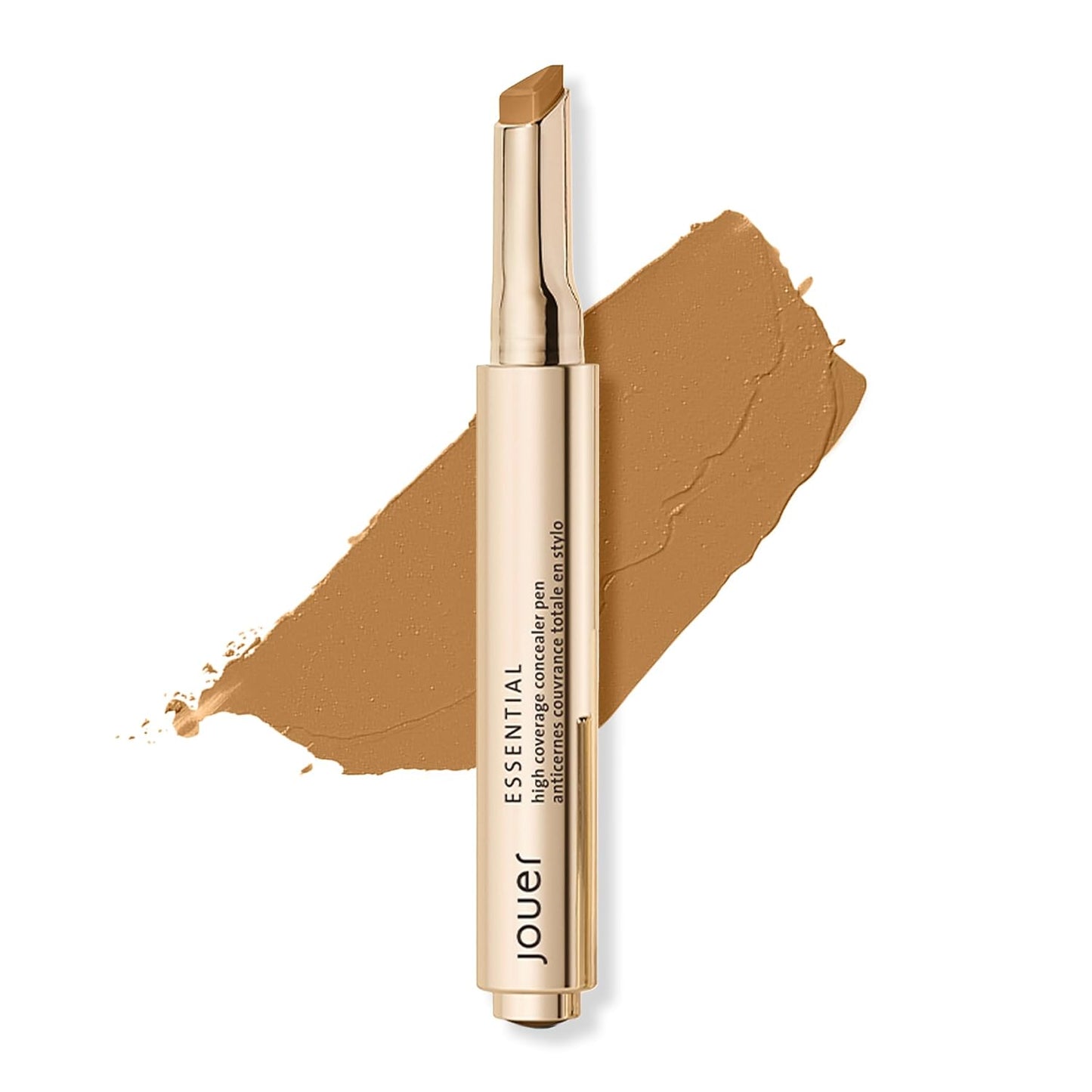 Jouer Essential High Coverage Concealer Pen - Brightening Under Eye Concealer for Dark Circles | Hyaluronic Acid & Vitamin E