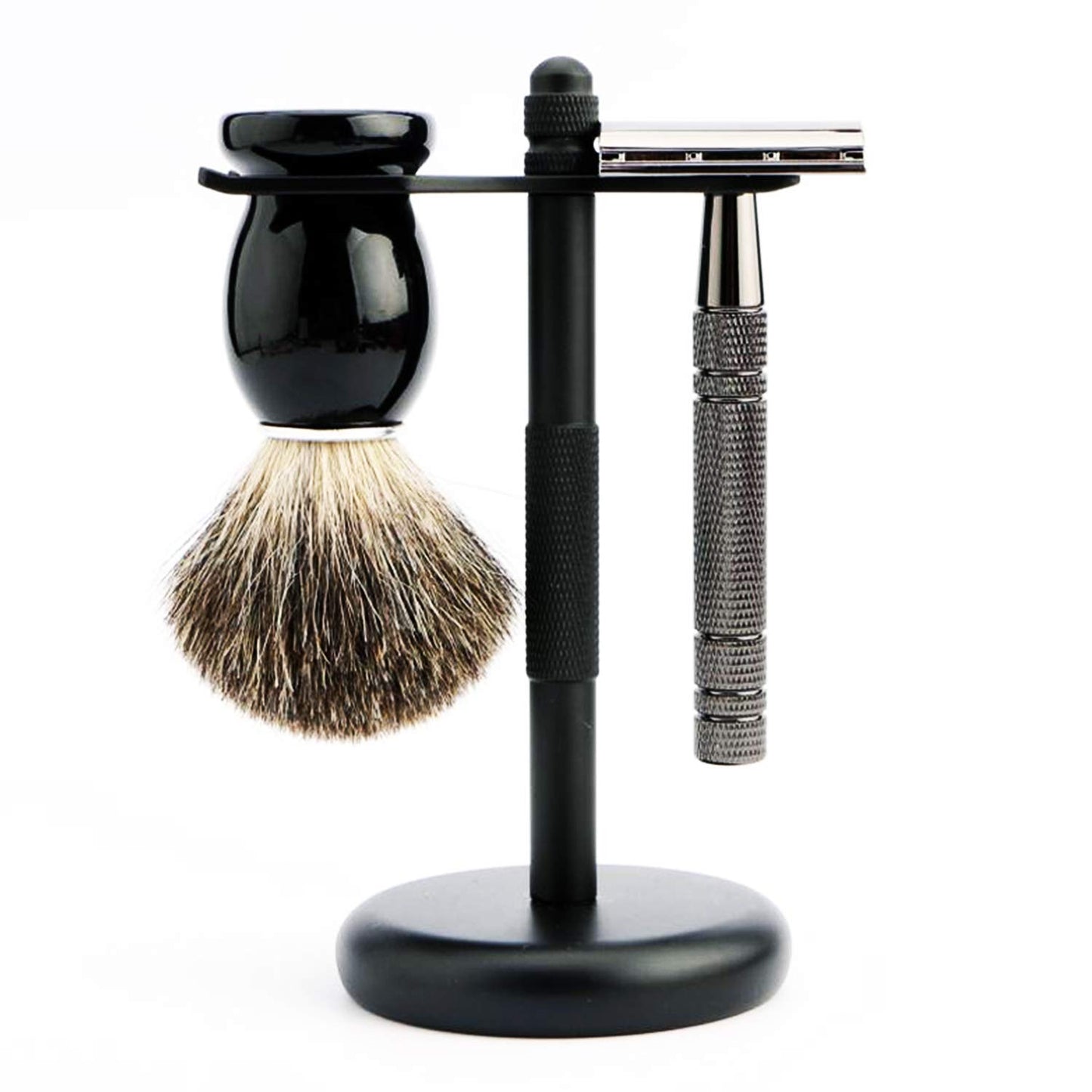 Makidar Premium Razor and Shaving Brush Stand Safety Razor Double-Sided Holder
