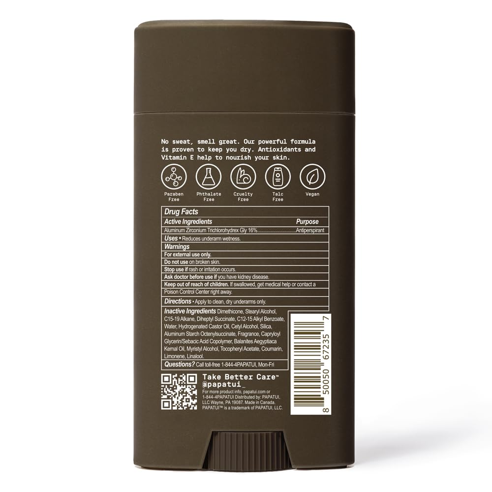 Triple Action Antiperspirant for Men - Sweat Control, Odor Neutralizer & Skin Nourishing | Lush Coconut | 2.6 oz