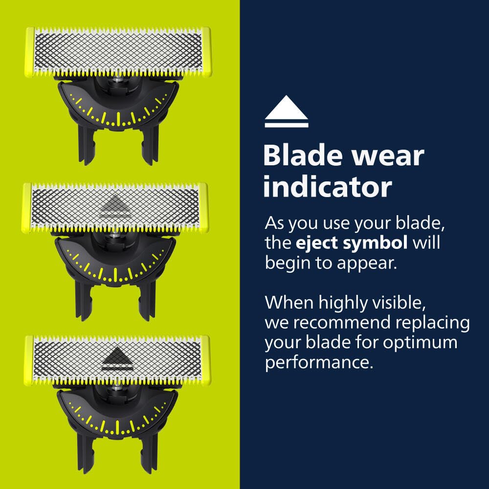 Philips Norelco OneBlade 360 Blade, Genuine Replacement Blade, Face/Body Kit, for OneBlade Electric Shaver and Trimmer, Durable Stainless Steel, Trim, Edge and Shave, QP614/80