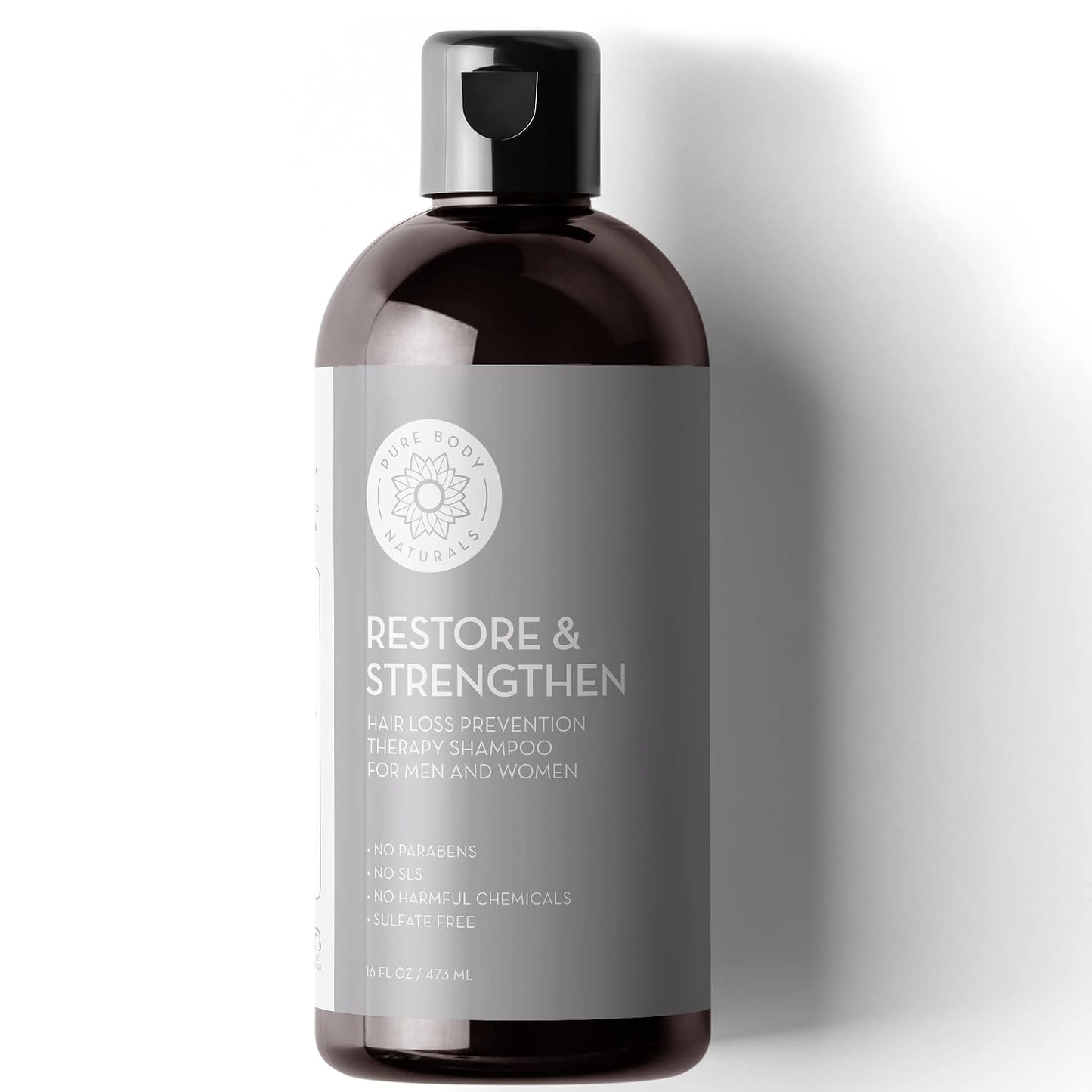 Hair Loss Shampoo - DHT Blocker for Thinning Hair | Restore & Strengthen, 16 Ounce