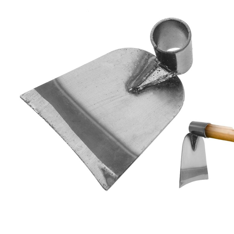 POPETPOP Stainless Steel Garden Hoe Head for Digging and Weeding Durable Handheld Garden Hoe Tool for Soil Loosening and Vegetable Planting Compact 6.1In Digger