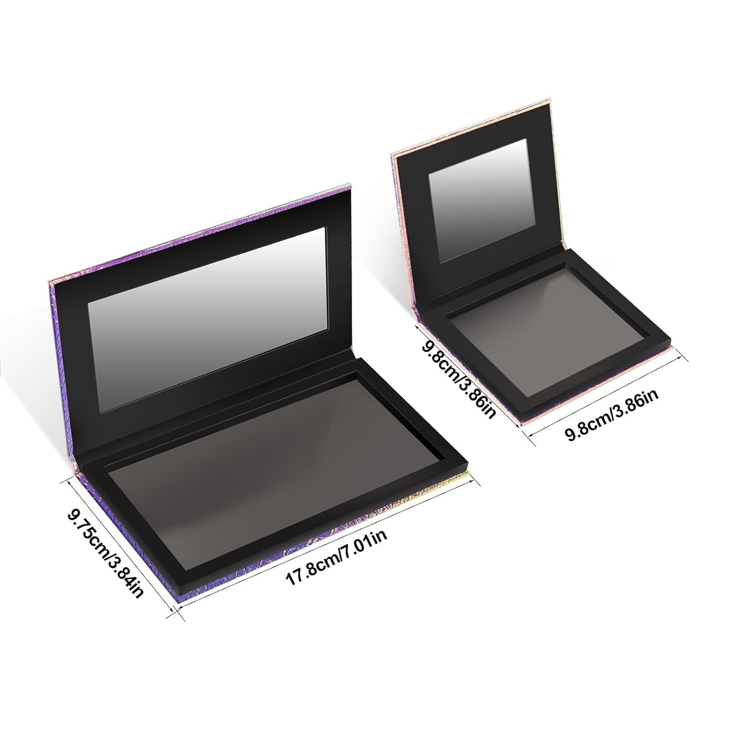 Magnetic Makeup Palette - Empty 18-Pan & 9-Pan for Travel | Includes Spatula & Metal Stickers