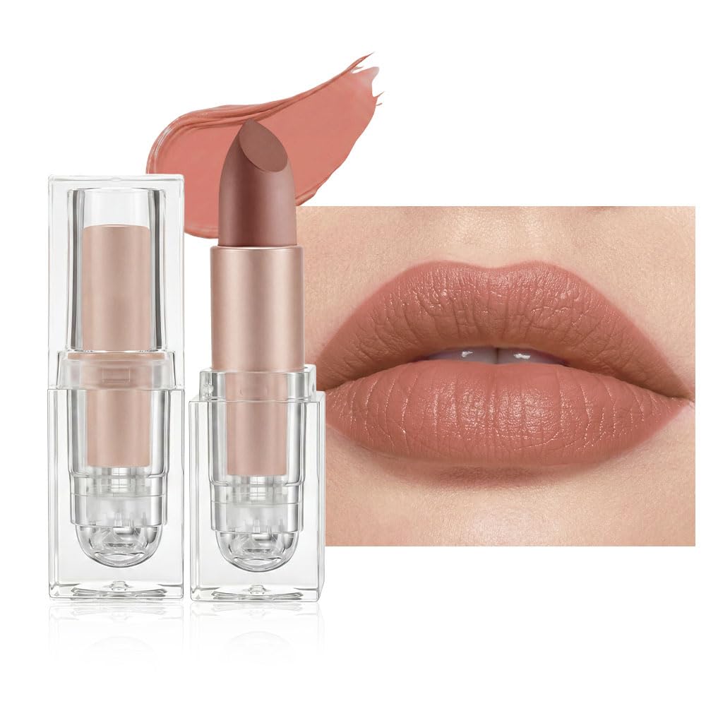 Hydrating Cream Lipstick - Maroon Lip Crayon for Women | Moisturizing, Smooth Application, Natural Finish, 06