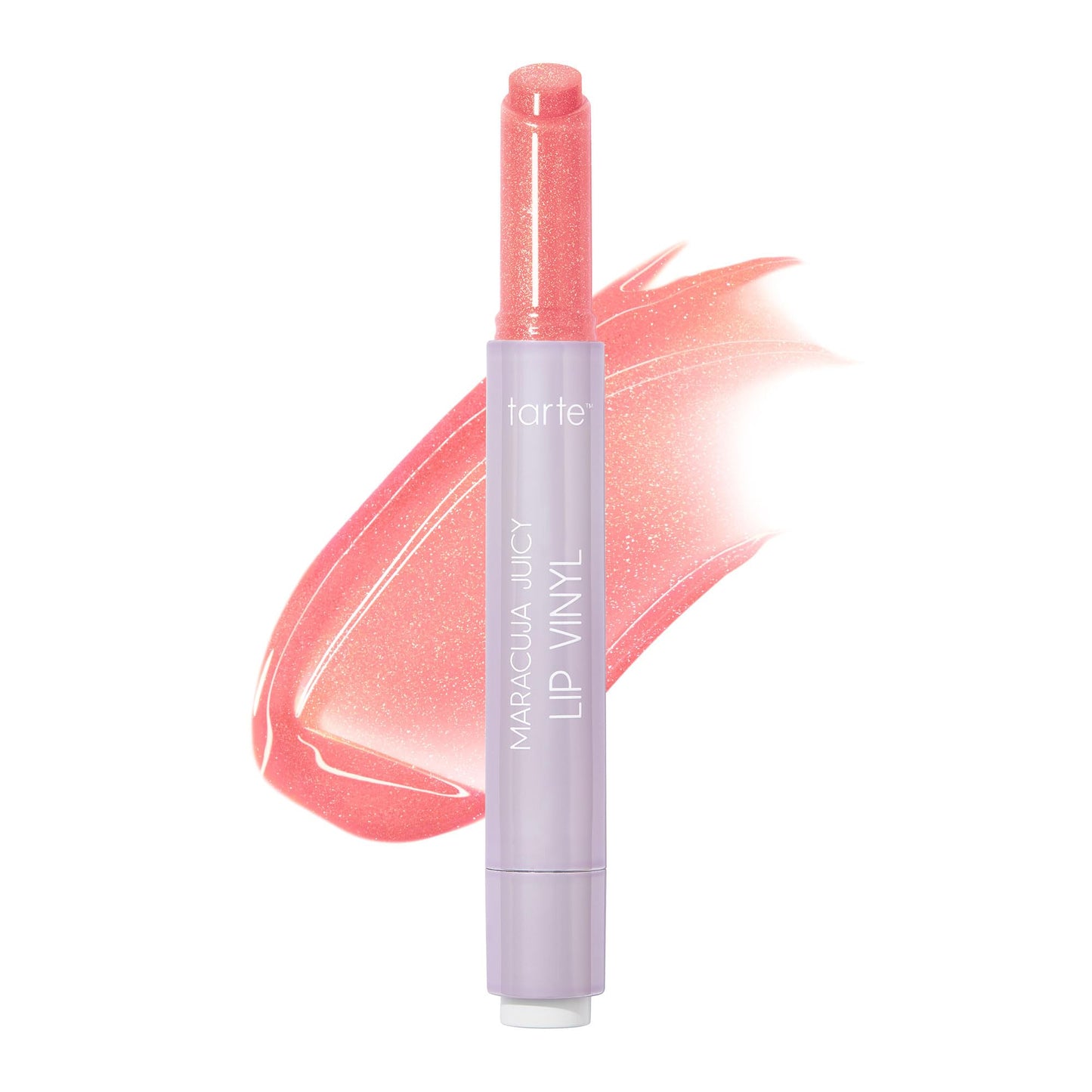 tarte maracuja juicy lip vinyl gloss – Hydrating & Volumizing Lipgloss Balm with Hyaluronic Acid, Vitamin E to Plump & Moisturize, Vegan & Cruelty-Free, full size, shimmering pink lily