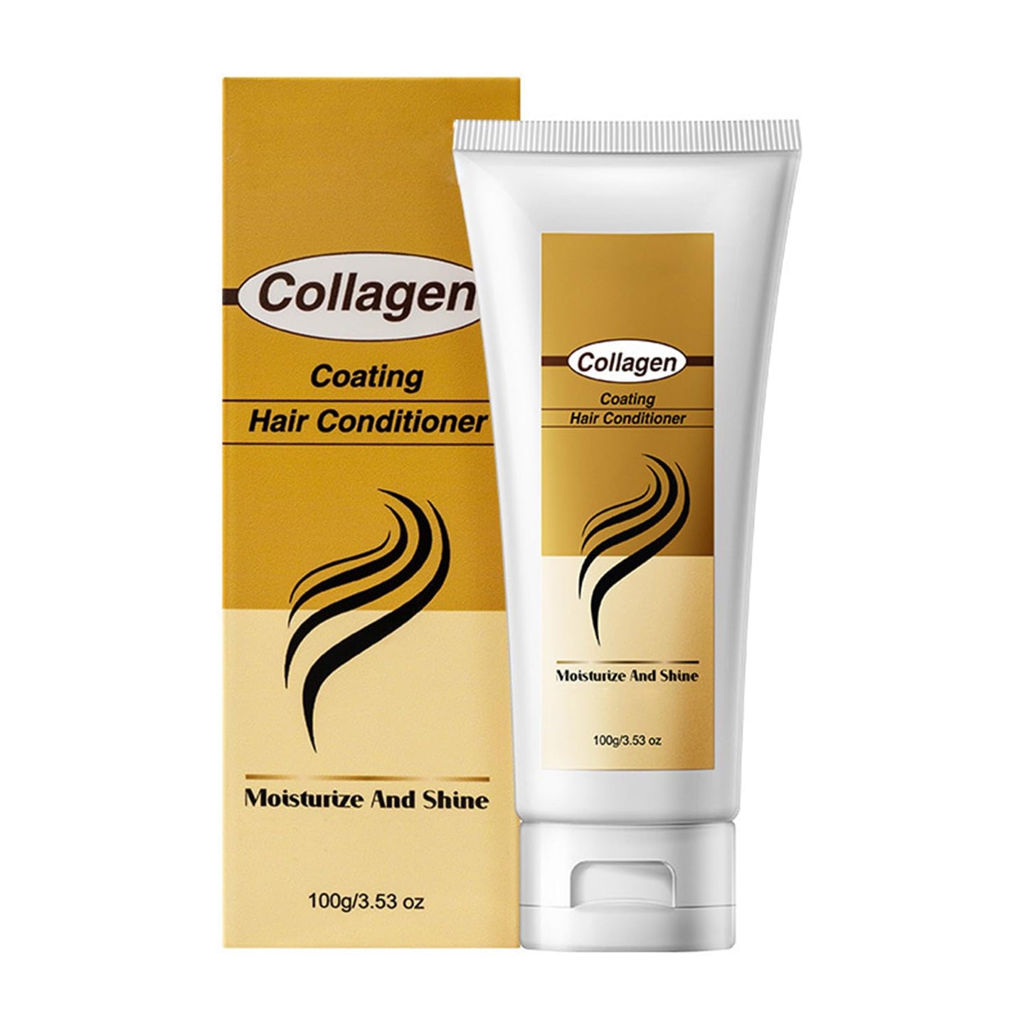 Collagen Hair Mask - Protein Hair Treatment with Argan Oil for Dry & Damaged Hair, Intensive Conditioning Mask for All Hair Types, 3.5oz
