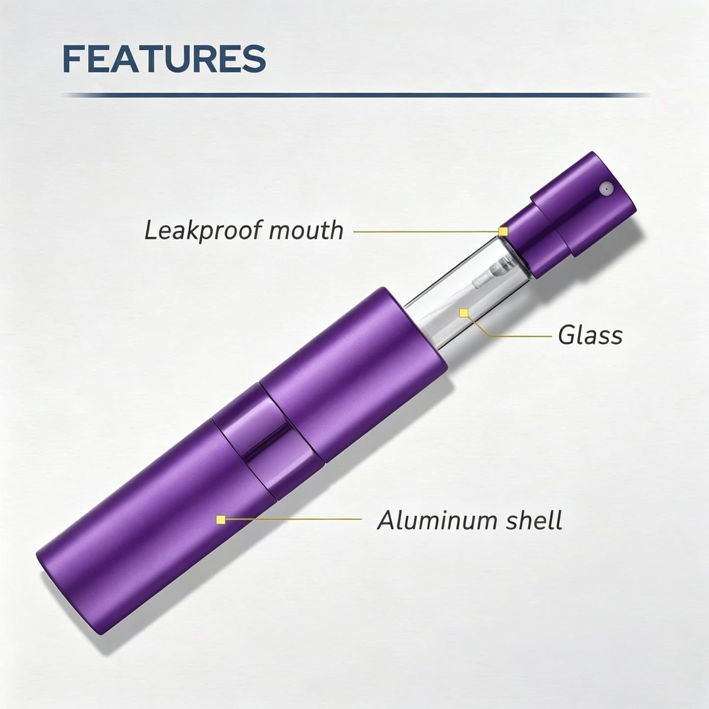 ZeniPremunz 6pcs Atomizer Perfume Spray Bottle for Travel, 8ml Travel Perfume Bottle Refillable,Twist Type Pocket Cologne Sprayer for Women Men