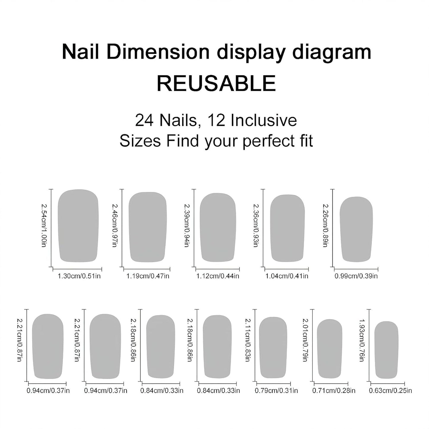 French Tip Press-On Nails - Medium Square Acrylic Nails with 3D Bow & Flower Charms | Glossy Nude Color, 24 Pcs