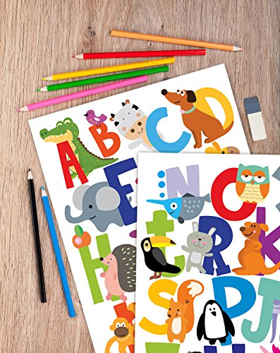ABC Animal Wall Decals for Kids - Educational Alphabet Stickers