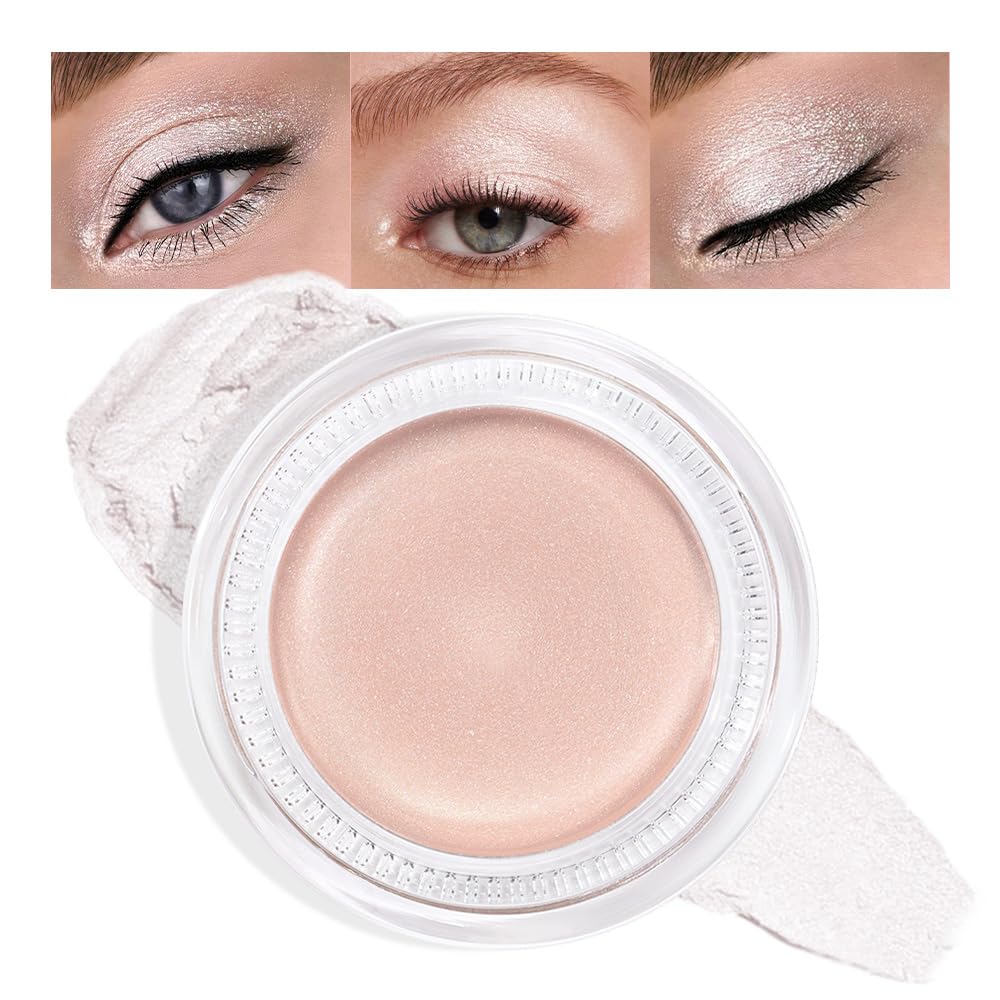 Antique Rose Shimmer Eyeshadow Palette - Cream Glitter Holographic Makeup for Mature Women | Talc-Free, Paraben-Free, Cruelty-Free
