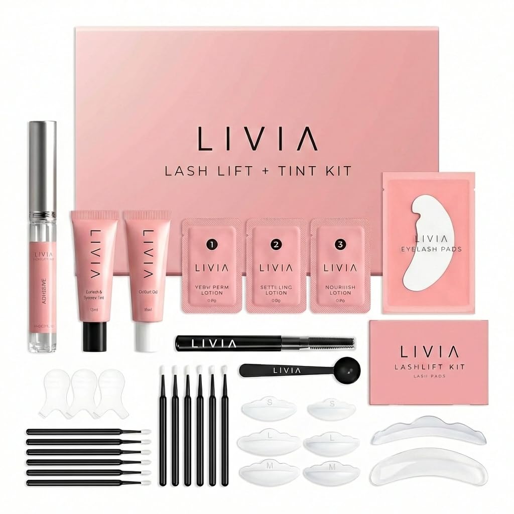 Korean Lash Lift Kit - Easy Application for Perfectly Curled, Darker Lashes | 3 Complete Treatments with Nourishing Ingredients