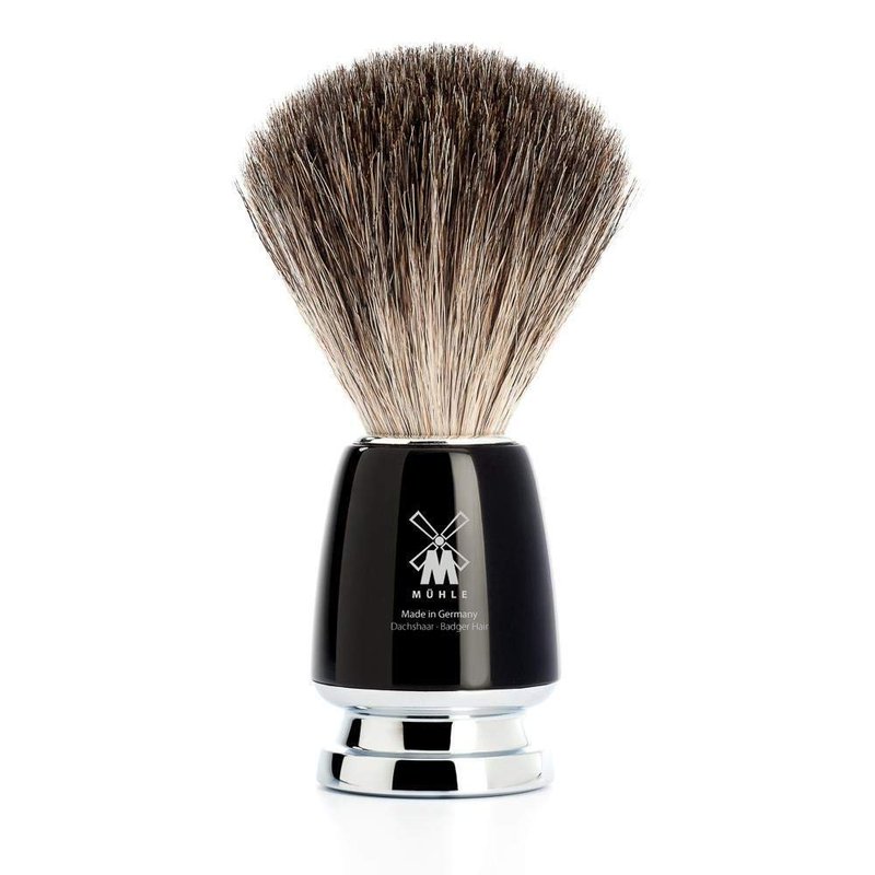 MÜHLE RYTMO 4-piece Pure Badger Double Edge Safety Razor (Closed Comb) Shaving Set For Men - Perfect for Every Day Use, Barbershop Quality Close Smooth Shave