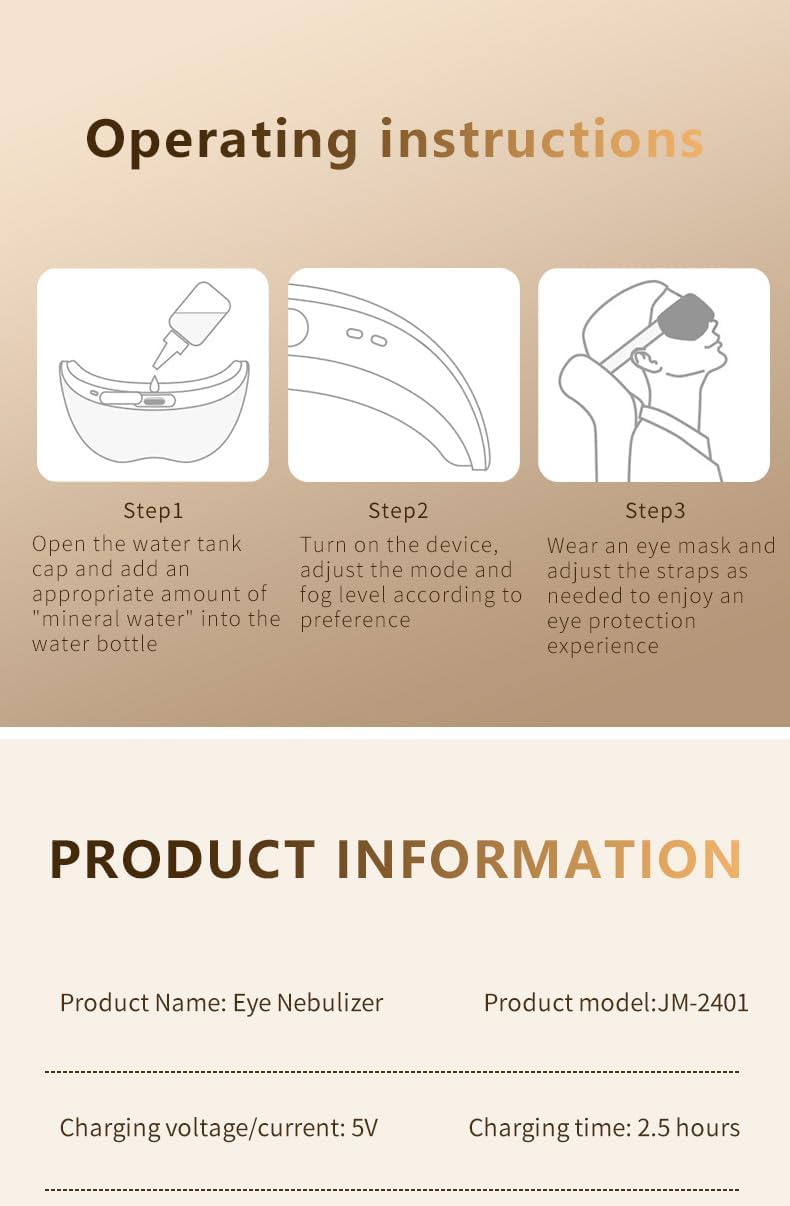 Eye Massager with Heat & Cooling - Smart Heated 3D Massage Mask for Travel & Home Use | Perfect Father's Day Gift