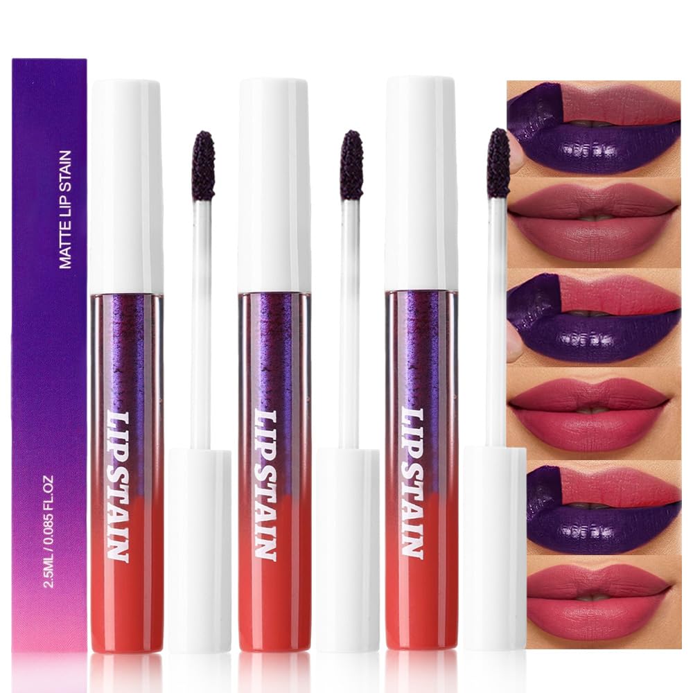 Warm Nude Pink Lip Stain - Matte Finish, Transfer Proof, Long Lasting Waterproof Lip Tint | Highly Pigmented 24-Hour Wear