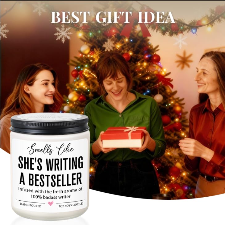 Lavender-Scented Writer Candle - Gift for Aspiring Authors