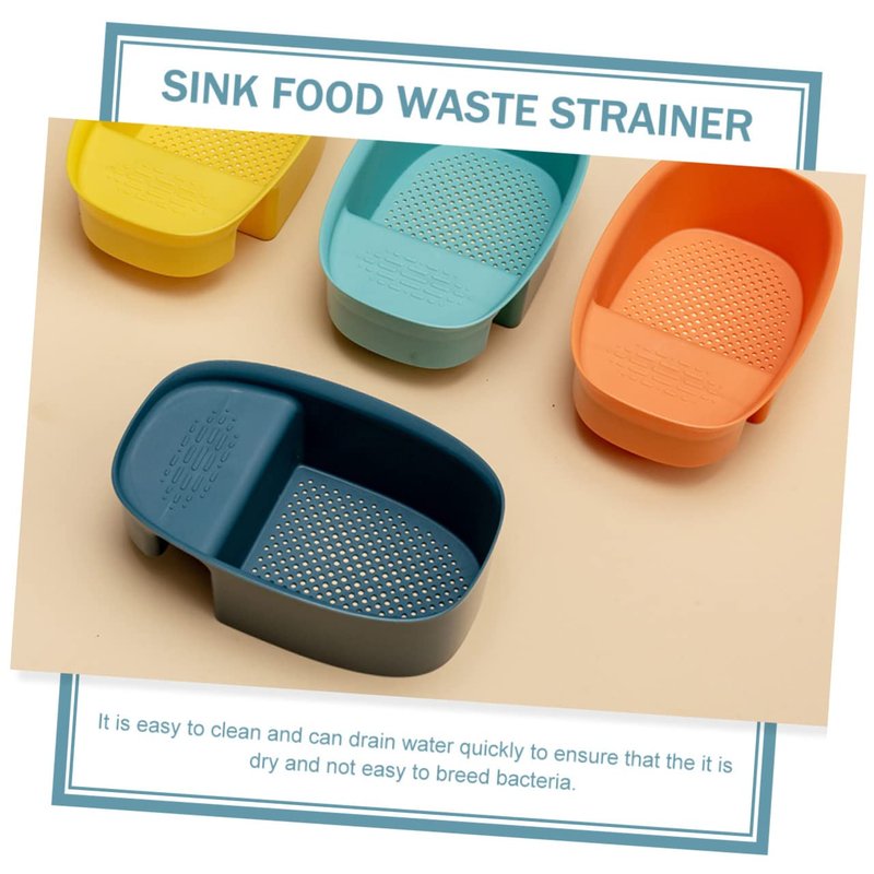 Uonlytech Drain Basket Sink strainers for Kitchen Sink Drainage Food Catcher Sink Drain Strainer Sink Drainer Basket Kitchen Sink Strainer Sink Filter Hanging Basket Multifunction Plastic
